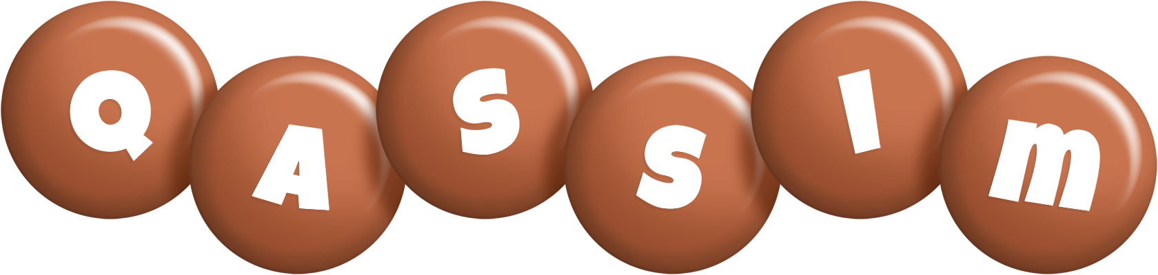 Qassim candy-brown logo