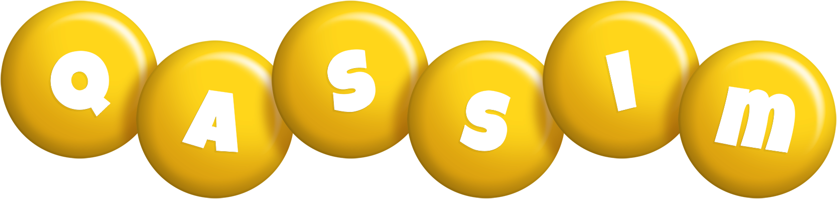Qassim candy-yellow logo