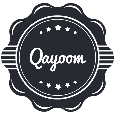 Qayoom badge logo