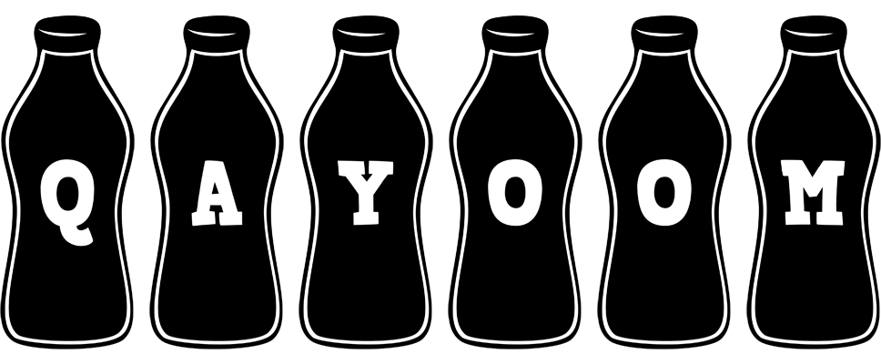 Qayoom bottle logo
