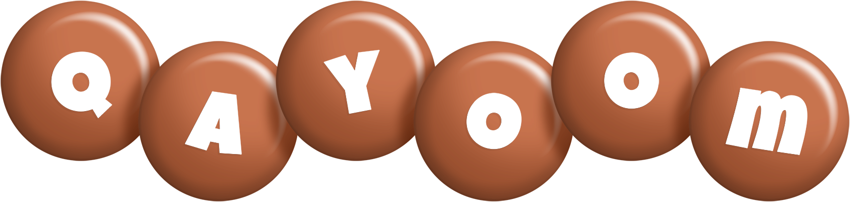 Qayoom candy-brown logo