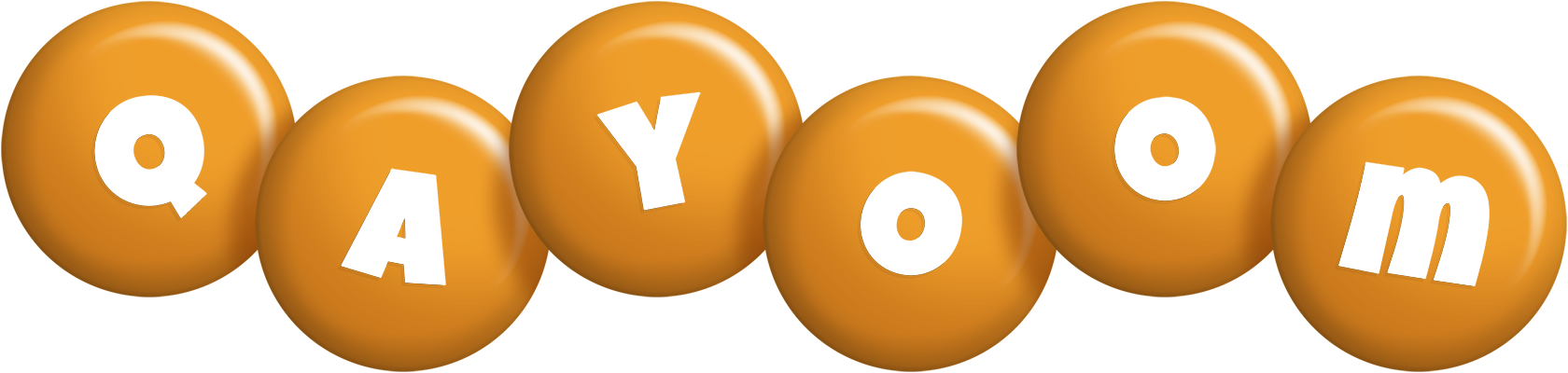 Qayoom candy-orange logo