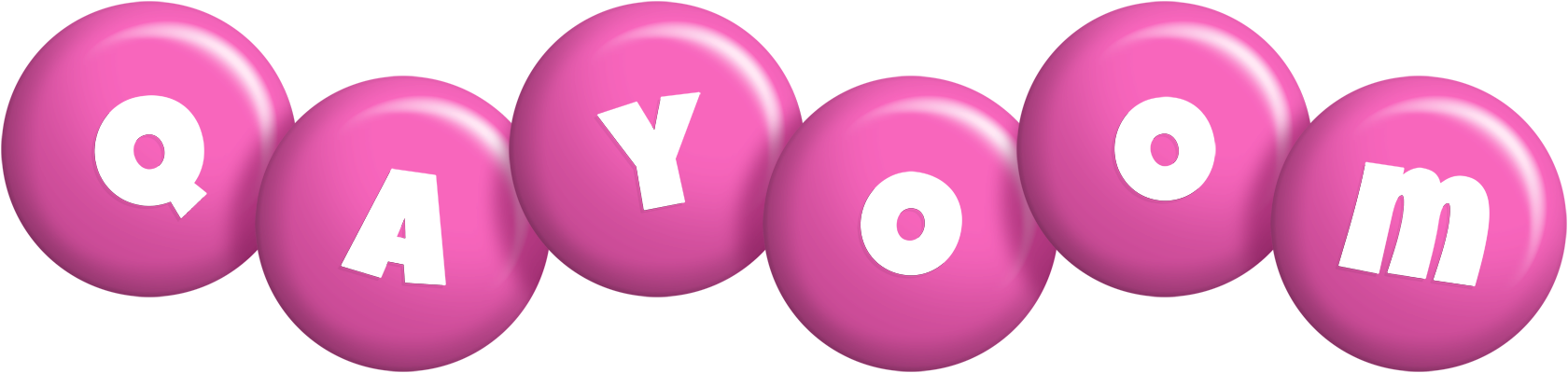 Qayoom candy-pink logo