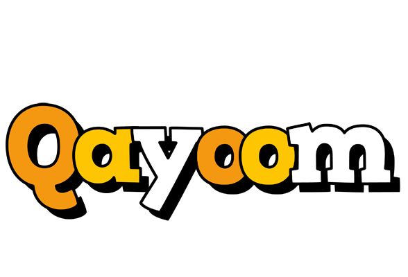 Qayoom cartoon logo