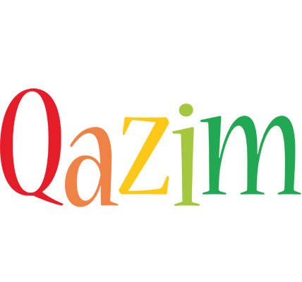 Qazim birthday logo