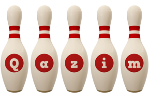 Qazim bowling-pin logo