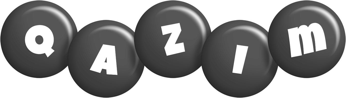 Qazim candy-black logo