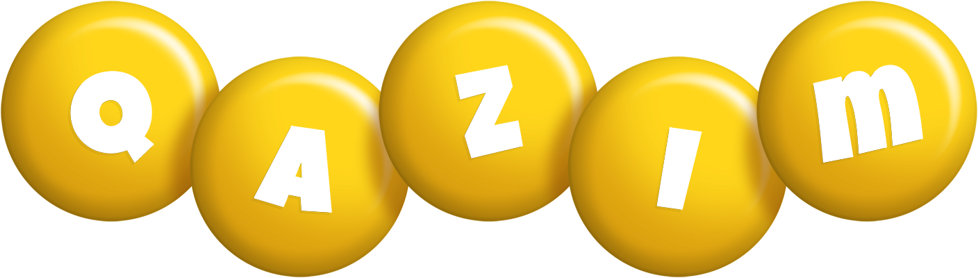 Qazim candy-yellow logo