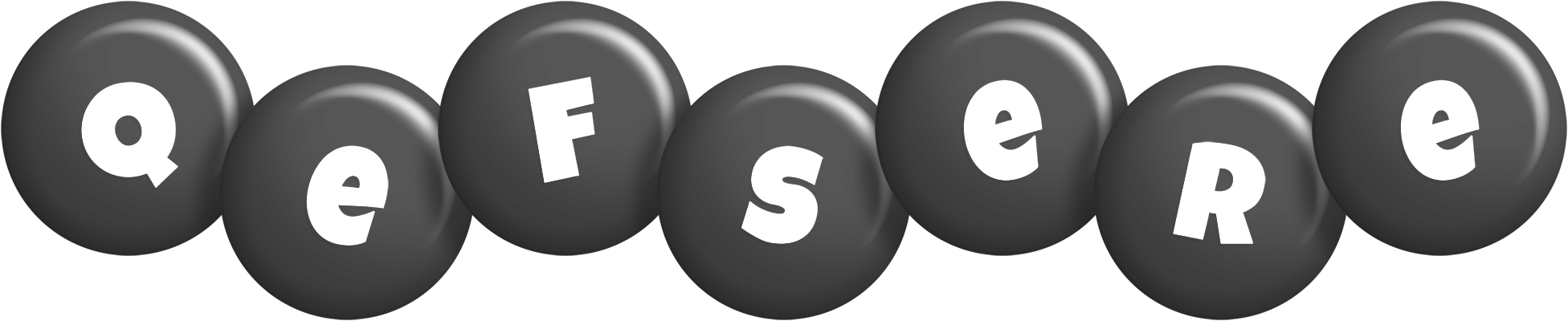 Qefsere candy-black logo