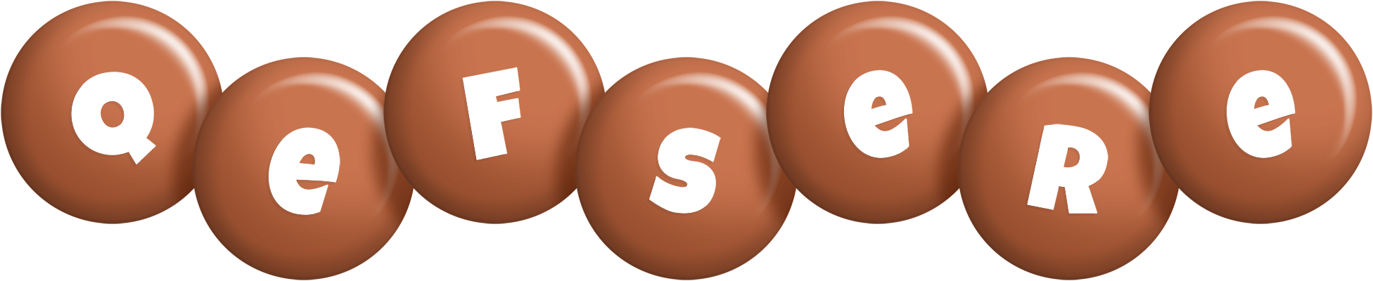 Qefsere candy-brown logo