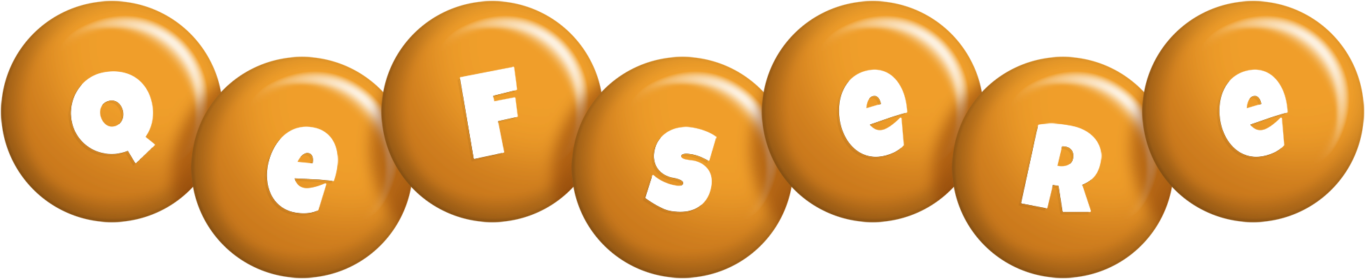 Qefsere candy-orange logo