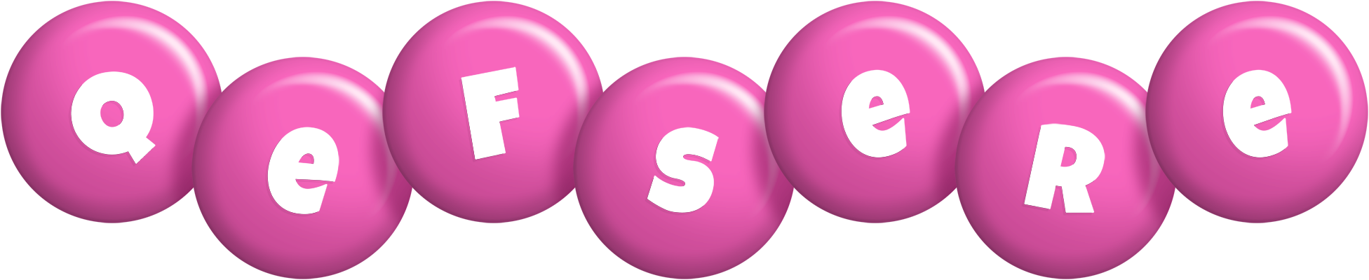 Qefsere candy-pink logo