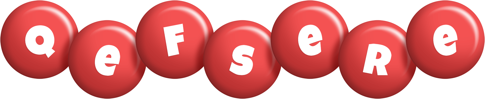 Qefsere candy-red logo