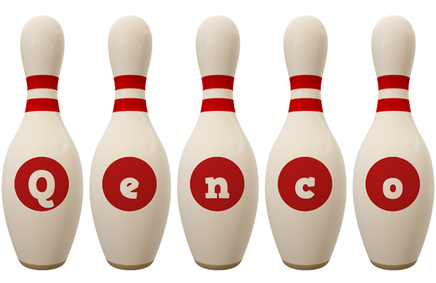 Qenco bowling-pin logo