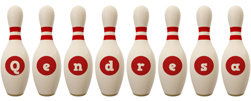 Qendresa bowling-pin logo