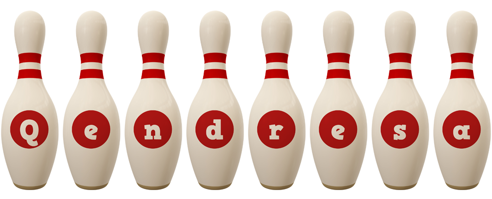 Qendresa bowling-pin logo