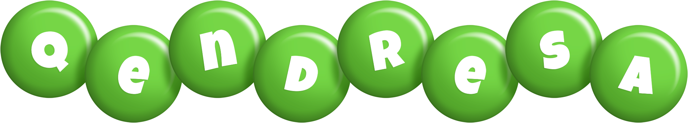 Qendresa candy-green logo