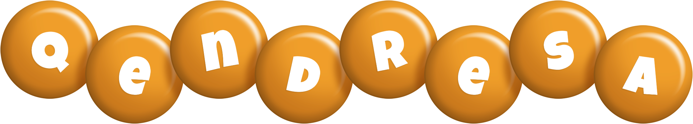 Qendresa candy-orange logo