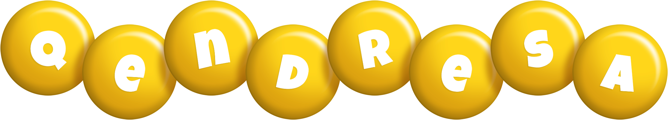 Qendresa candy-yellow logo