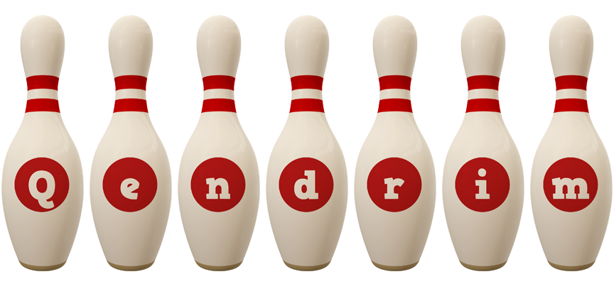 Qendrim bowling-pin logo