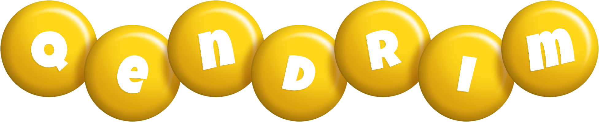 Qendrim candy-yellow logo