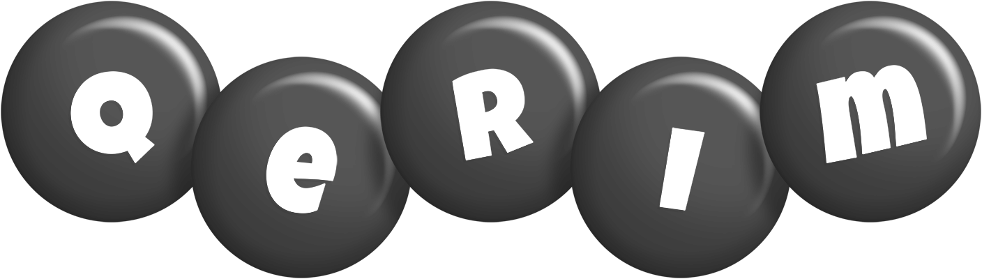 Qerim candy-black logo