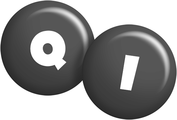 Qi candy-black logo