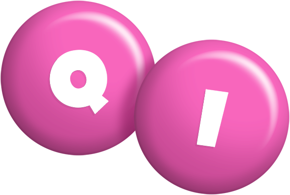 Qi candy-pink logo