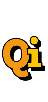 Qi cartoon logo