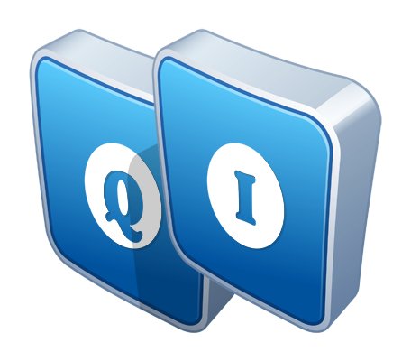 Qi flippy logo