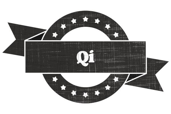 Qi grunge logo