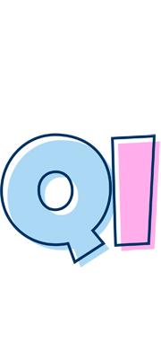 Qi pastel logo