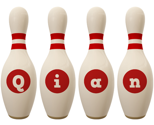 Qian bowling-pin logo
