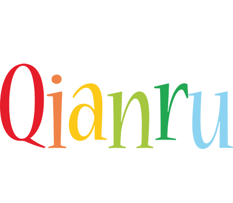 Qianru birthday logo