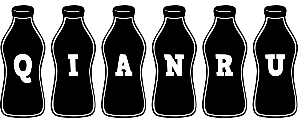 Qianru bottle logo