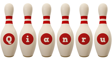 Qianru bowling-pin logo