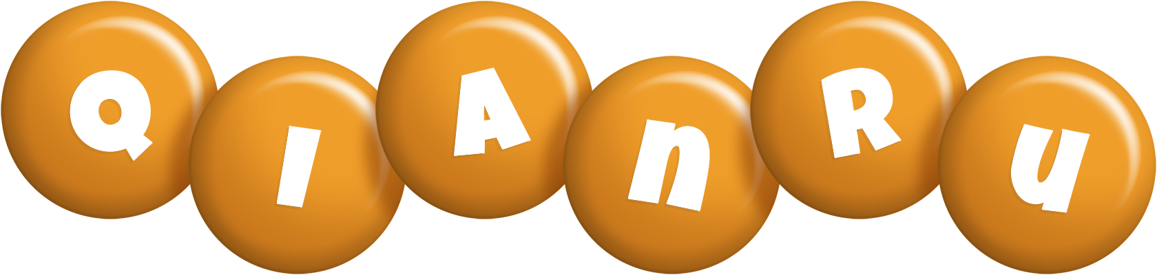 Qianru candy-orange logo