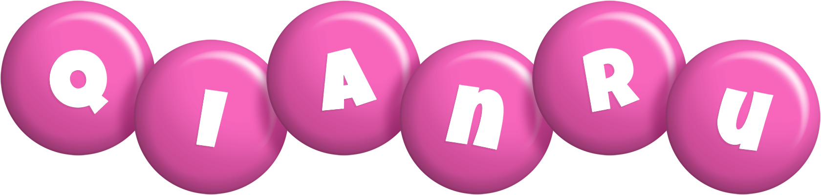 Qianru candy-pink logo