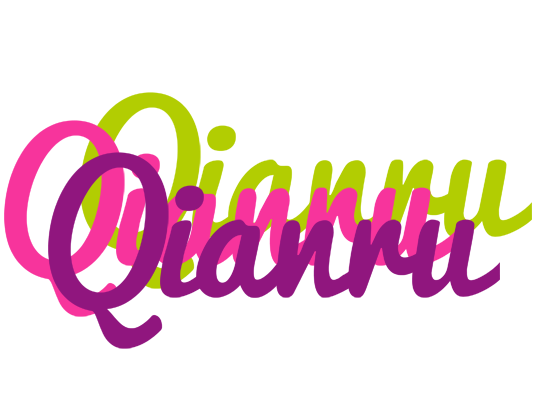 Qianru flowers logo