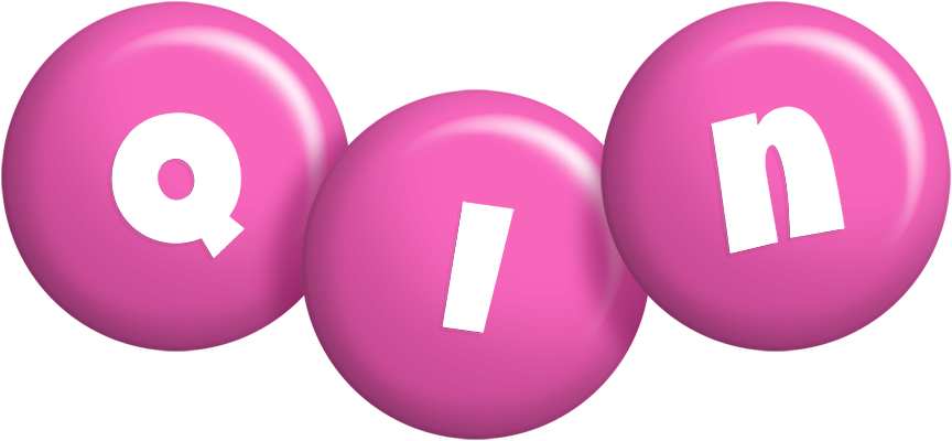 Qin candy-pink logo
