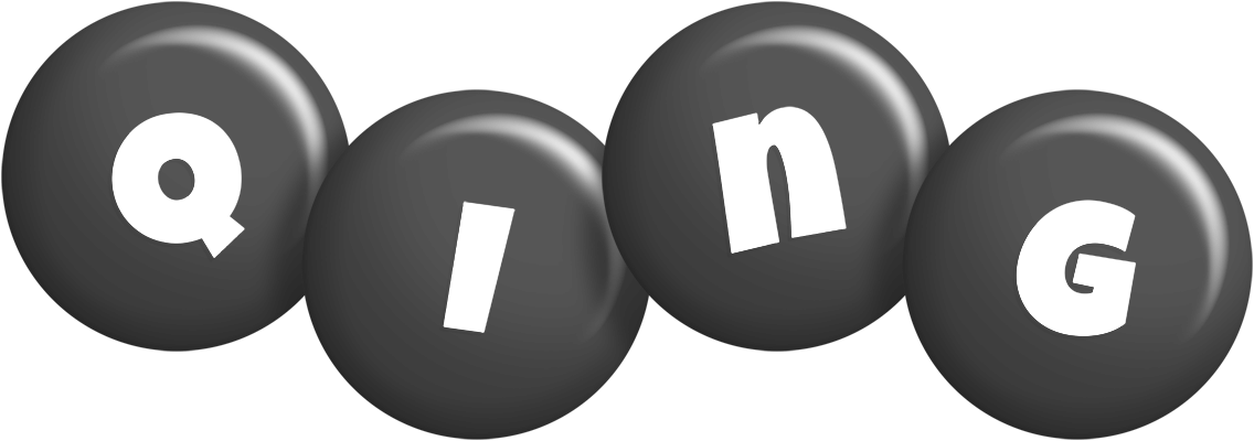 Qing candy-black logo