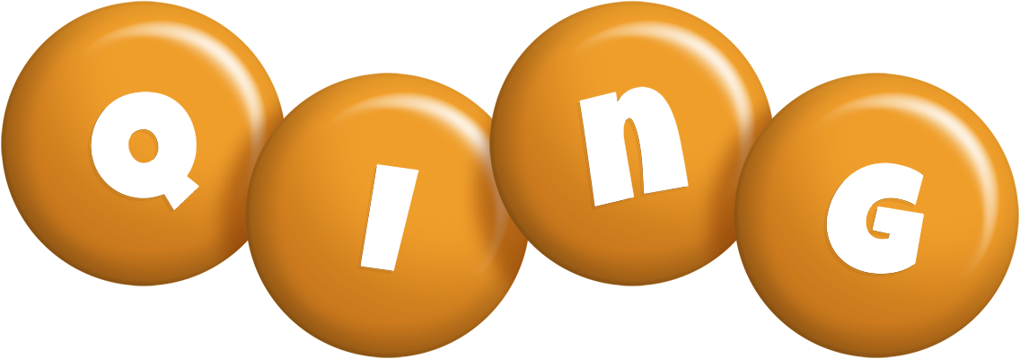Qing candy-orange logo