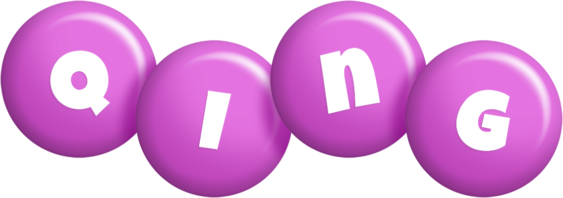 Qing candy-purple logo