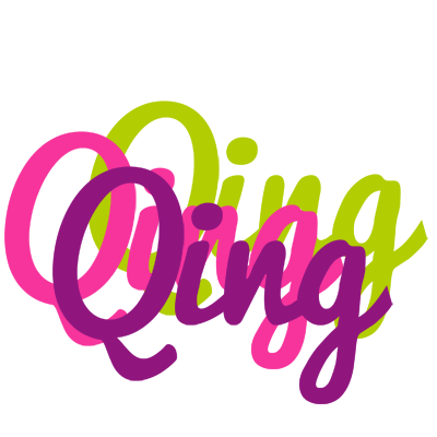 Qing flowers logo