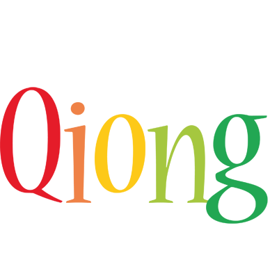 Qiong birthday logo