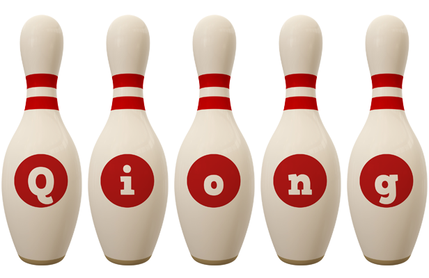 Qiong bowling-pin logo