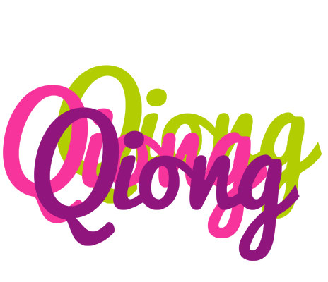 Qiong flowers logo