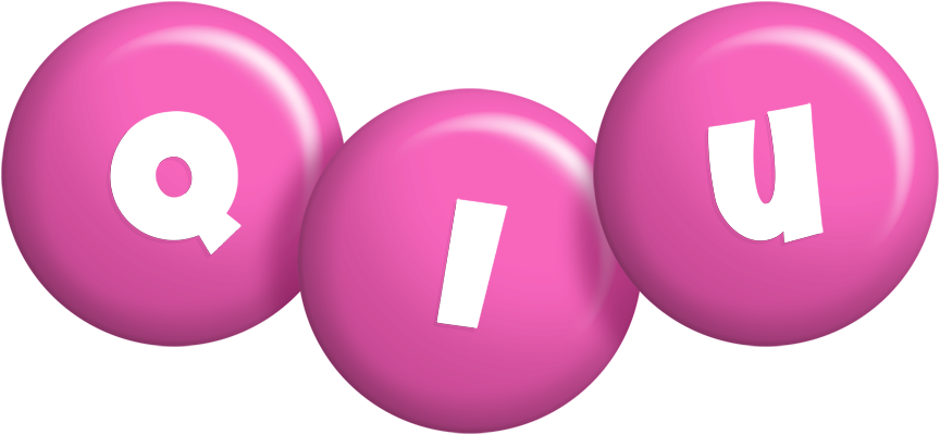 Qiu candy-pink logo