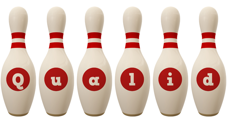 Qualid bowling-pin logo