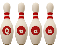 Quan bowling-pin logo